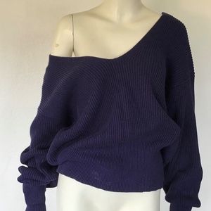 Free People navy blue sweater